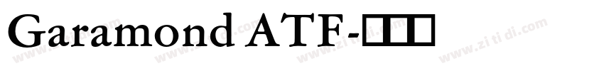 Garamond ATF字体转换